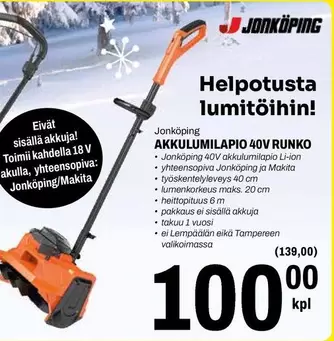 Makita - AKKULUMILAPIO 40V RUNKO
