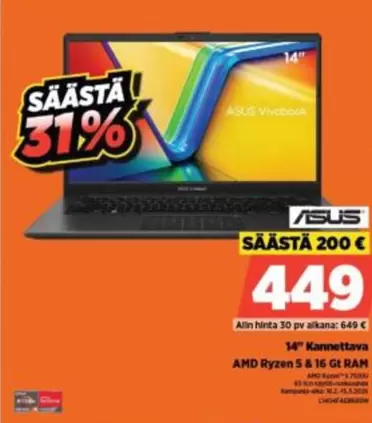 Asus - 14" Kannettava