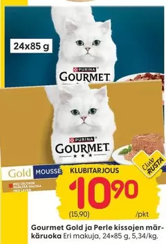 Gold ja Perle kissojen märkäruoka