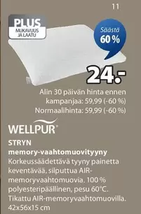 memory-vaahtomuovityyny