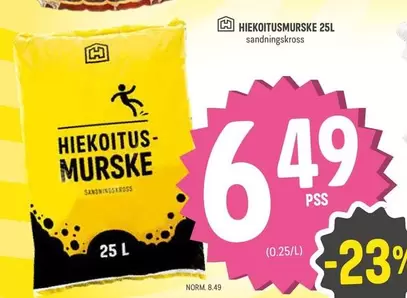 HIEKOITUSMURSKE 25L