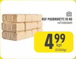 RUF PUUBRIKETTI 10 KG