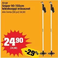 Sniper 90-155cm teleskooppi eräsauvat