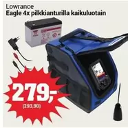 Eagle 4x pilkkianturilla kaikuluotain