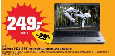Dell - Latitude 5420 i5 14" kunnostettu kannettava tietokone