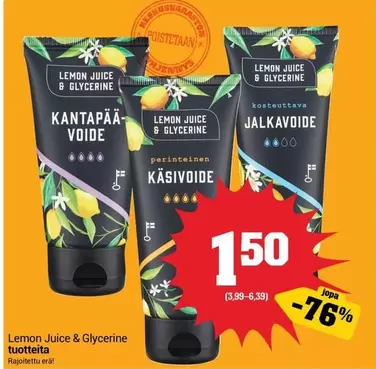 Lemon Juice & Glycerine