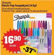Electo Pop huopakynä 24 kpl