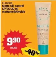 Matte Oil-control SPF20 30 ml mattameikkivoide