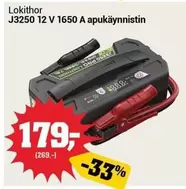 J3250 12 V 1650 A apukäynnistin