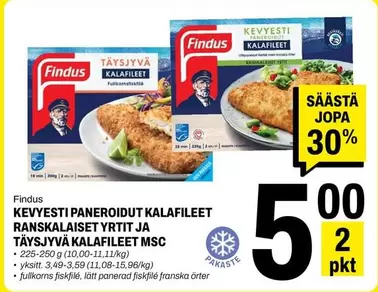 MSC - KEVYESTI PANEROIDUT KALAFILEET RANSKALAISET YRTIT JA TÄYSJYVÄ KALAFILEET