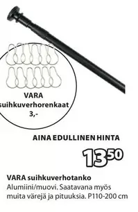 VARA suihkuverhotanko