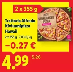 Kiviuunipizza Hawaii