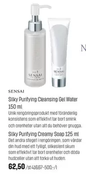 Silky Purifying Cleansing Gel Water or Silky Purifying Creamy Soap