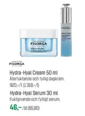 Hydra-Hyal Cream 50 ml, Hydra-Hyal Serum 30 ml