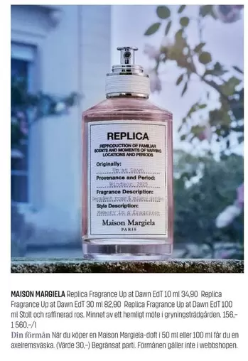 Replica Fragrance Up at Dawn EdT