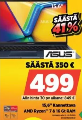 Asus - 15,6" Kannettava