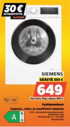 Siemens - Pyykinpesukone