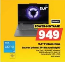 Core - 15,6" Pelikannettava