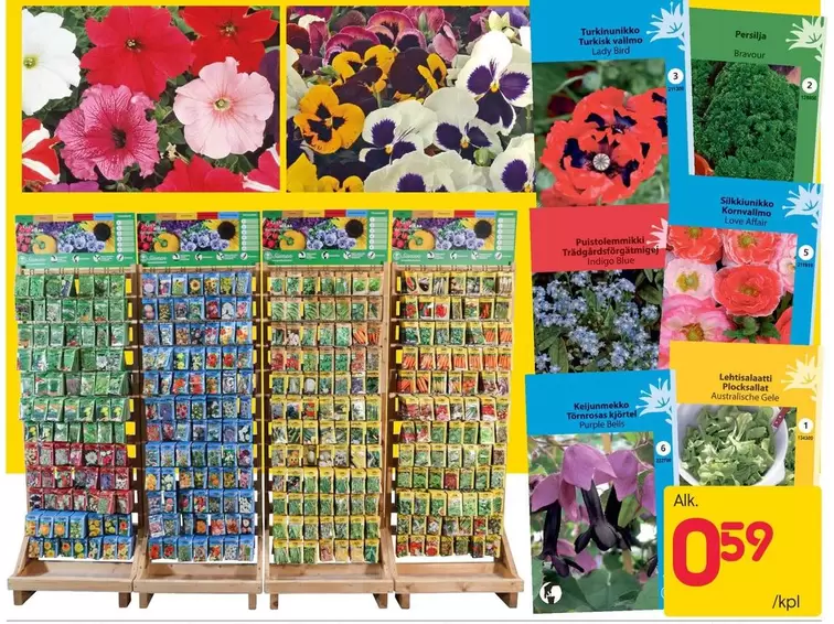 Lättköpta blomsterfrön