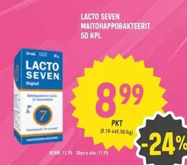 Original - MAITOHAPPOBAKTEERIT