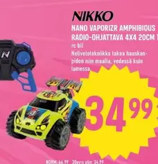 NANO VAPORIZR AMPHIBIOUS RADIO-OHJATTAVA 4X4 20CM