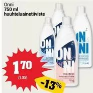 750 ml huuhteluainetiiviste
