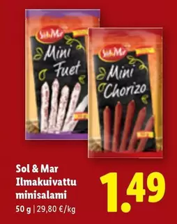 Ilmakuivattu minisalami