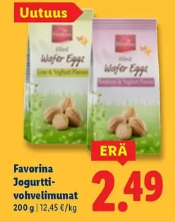 Jogurtti-vohvelimunat