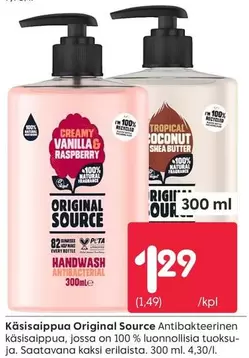 Original -  Source Antibakteerinen käsisaippua