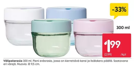 Välipalarasia 300 ml