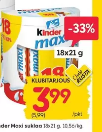Kinder - Maxi suklaa