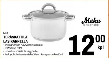 TERÄSKATTILA LASIKANNELLA