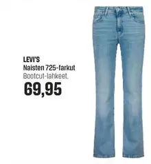 Naisten 725-farkut Bootcut-lahkeet