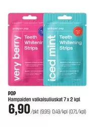 Hampaiden valkaisuliuskat