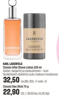Karl Lagerfeld - Classic After Shave Lotion