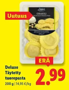Täytetty tuorepasta