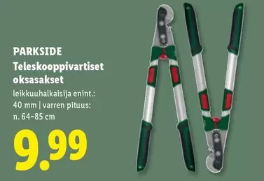 Teleskooppivartiset oksasakset