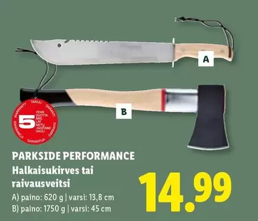 Halkaisukirves tai raivausveitsi