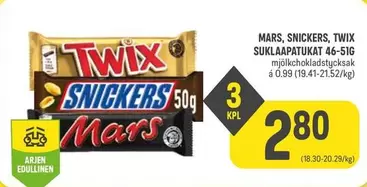 Snickers - SUKLAAPATUKAT