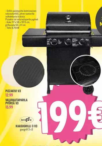 TERÄSZTGRILLI 3 V3