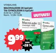 MACROLEDIN 20 kpl/pkt TAI GYNOLEDIN 8 kpl/pkt
