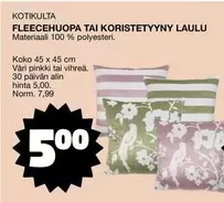 FLEECEHUOPA TAI KORISTETYNYY LAULU