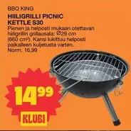 HIILIGRILLI PICNIC KETTLE S30