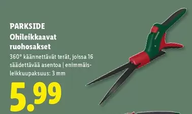 Ohileikkaavat ruohosakset