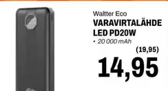 VARAVIRTALÄHDE LED PD20W