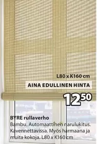 BYRE rullaverho L80 x K160 cm