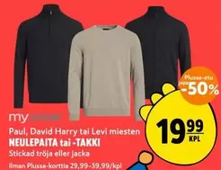 NEULEPAITA tai TAKKI Stickad tröja eller jacka