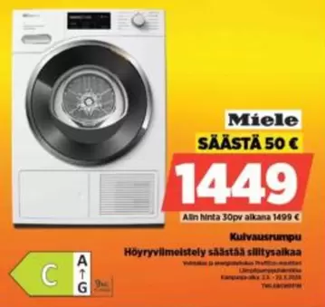 Miele - Kulvausrumpu