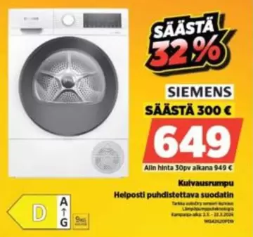 Siemens - Kulvausrumpu