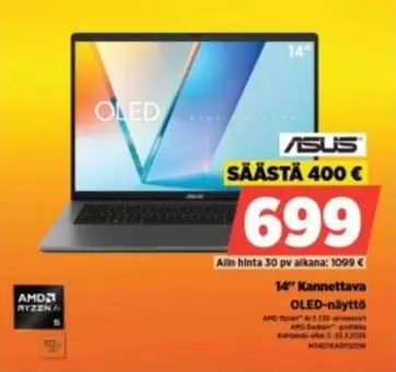 Amd - 14" Kannettava OLED-näyttö